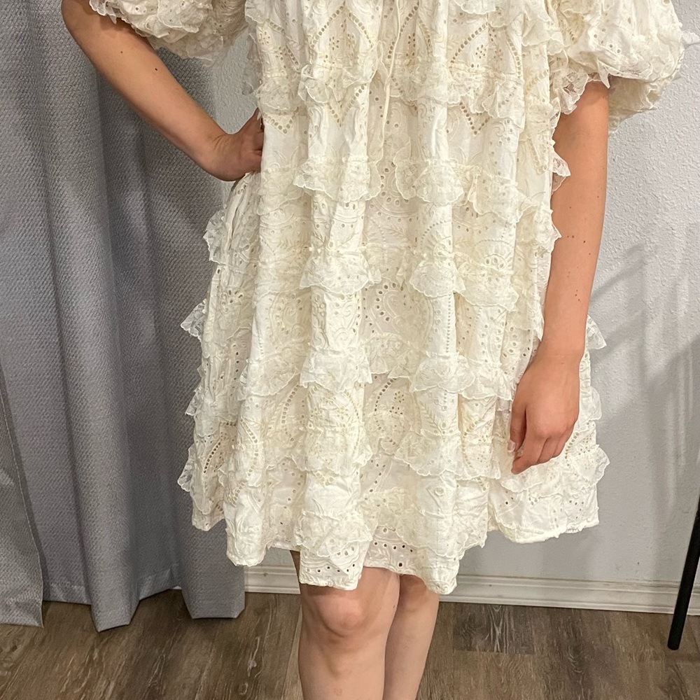 Romantic White Lace Dress